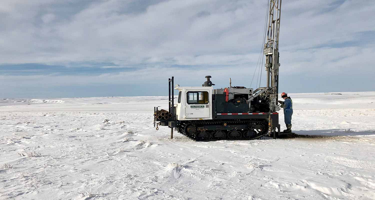 environmental risk assessment on site in snow